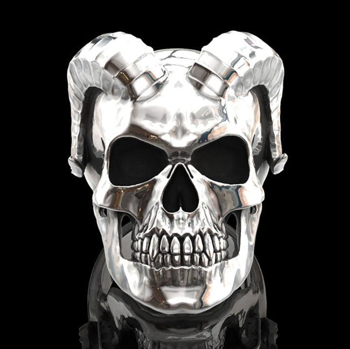 Memento Mori Skull Ring Sterling Silver - "Memento Mori"