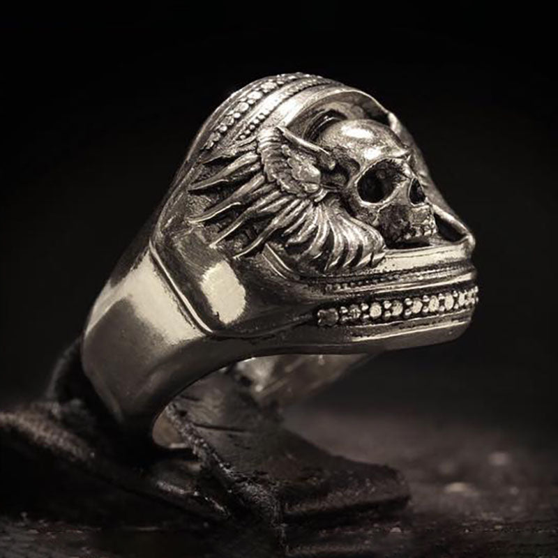 Revenant Skull Ring Sterling Silver