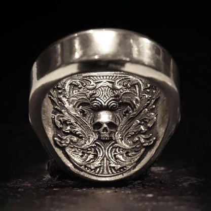 Revenant Skull Ring Sterling Silver