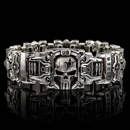 Armed Forces Destiny Struggle Skull Interlock Bracelet