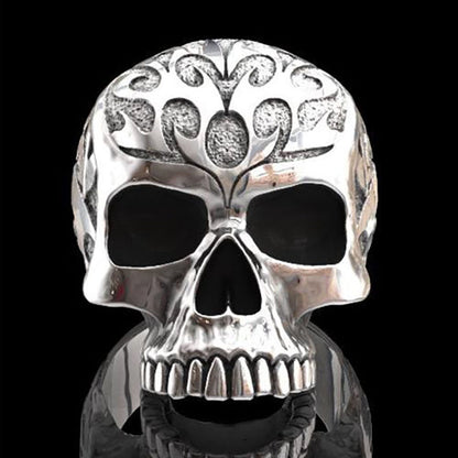 Memento Mori Skull Ring Sterling Silver - "Memento Mori"