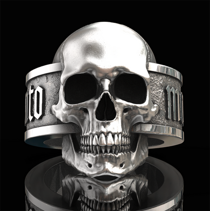 Memento Mori Skull Ring Sterling Silver - "Memento Mori"