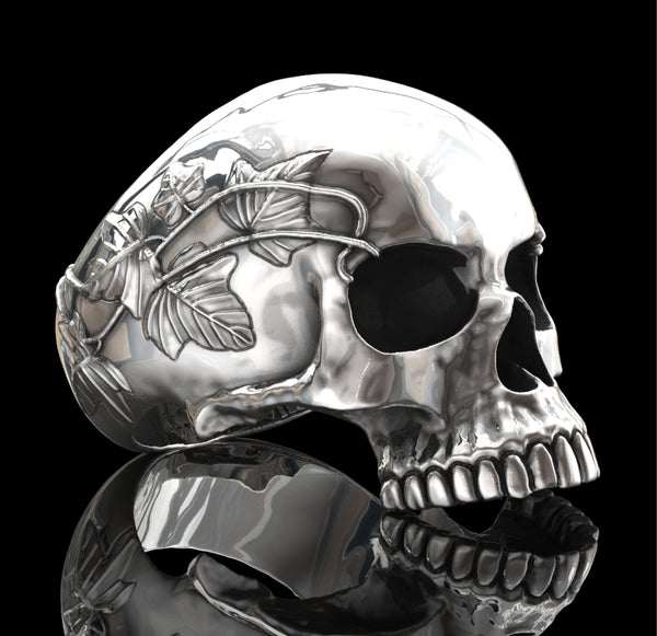 Memento Mori Skull Ring Sterling Silver - "Memento Mori"