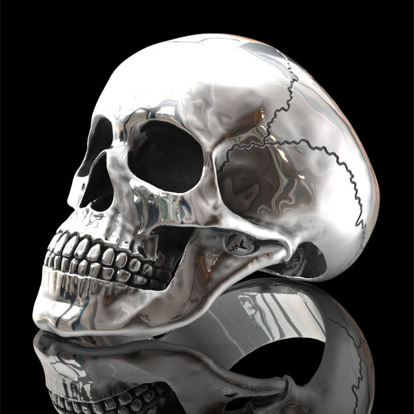 Memento Mori Skull Ring Sterling Silver - "Memento Mori"