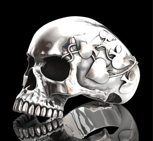 Memento Mori Skull Ring Sterling Silver - "Memento Mori"