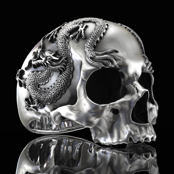 Memento Mori Skull Ring Sterling Silver - "Memento Mori"